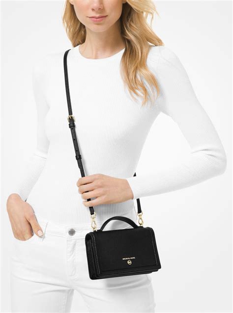 michael kors crossgrain leather phone crossbody|Michael Kors Crossbody thick strap.